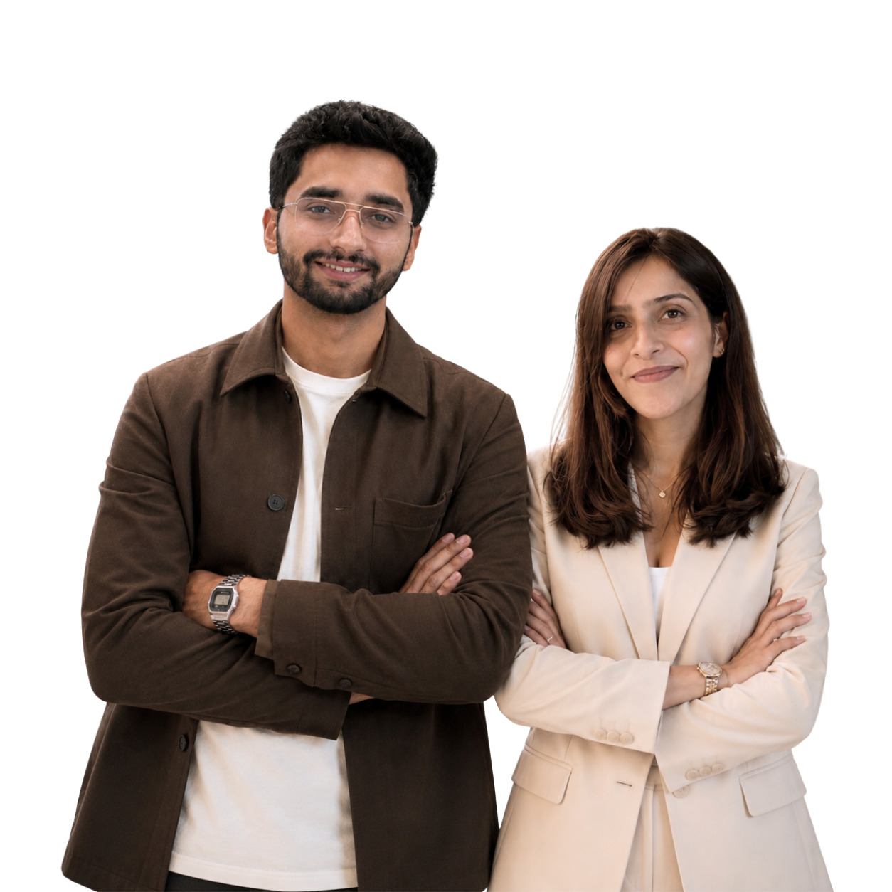 Virender Arya and Yashika, Co-founders of Vympact Agency